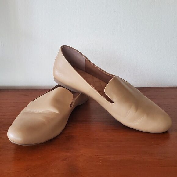 Birdies The Starling Taupe Tan Leather Loafer Flat Womens 10.5 EU 41.5 - Picture 1 of 8